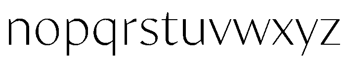 MinSans Light Font LOWERCASE
