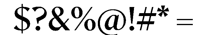 MinSans Medium Font OTHER CHARS