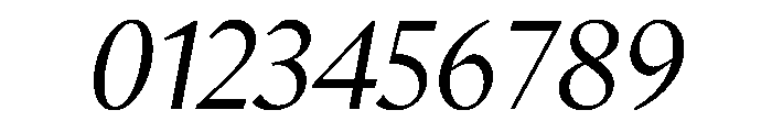 MinSans RegularItalic Font OTHER CHARS