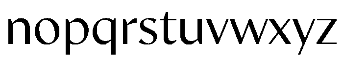 MinSans Regular Font LOWERCASE