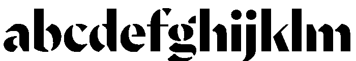 MinSansStencil Black FONT
