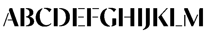 MinSansStencil Bold Font UPPERCASE