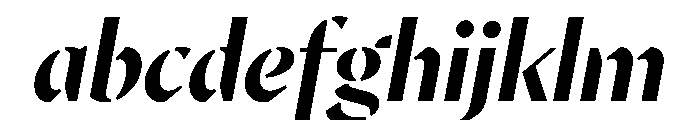 MinSansStencil BoldItalic FONT