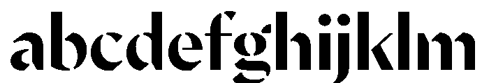 MinSansStencil Bold FONT
