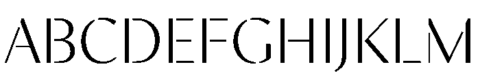 MinSansStencil Book Font UPPERCASE