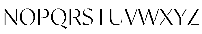 MinSansStencil Book Font UPPERCASE