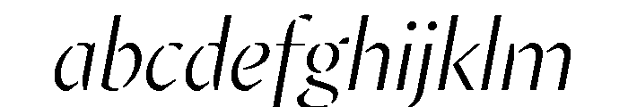 MinSansStencil BookItalic FONT