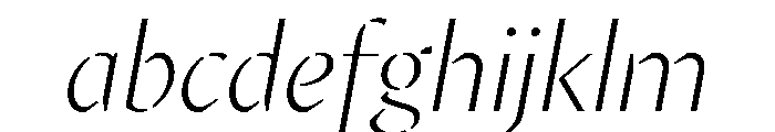 MinSansStencil LightItalic FONT