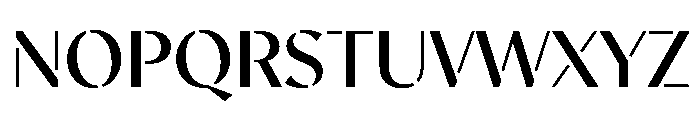 MinSansStencil Medium Font UPPERCASE