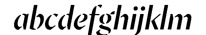 MinSansStencil MediumItalic FONT