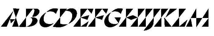 Minerale BlackItalic Font UPPERCASE