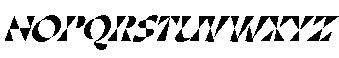Minerale BlackItalic Font UPPERCASE