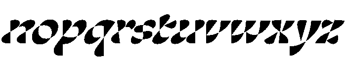 Minerale BlackItalic Font LOWERCASE