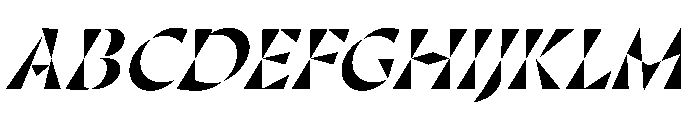 Minerale BoldItalic Font UPPERCASE