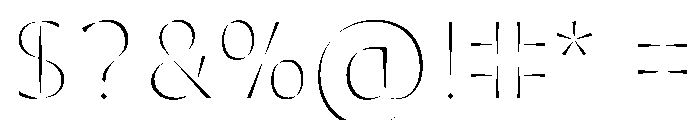 Minerale ExtraLight Font OTHER CHARS