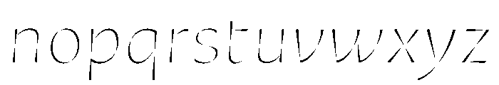 Minerale ExtraLightItalic Font LOWERCASE