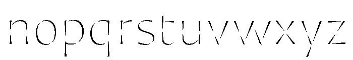 Minerale ExtraLight Font LOWERCASE
