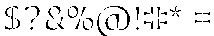 Minerale Light Font OTHER CHARS