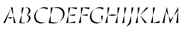 Minerale LightItalic Font UPPERCASE