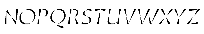 Minerale LightItalic Font UPPERCASE