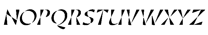 Minerale MediumItalic Font UPPERCASE
