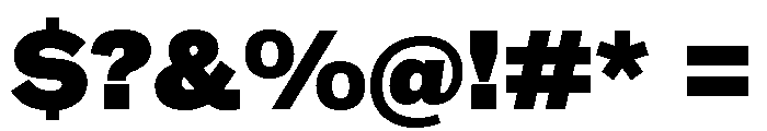 MintGrotesk Heavy Font OTHER CHARS