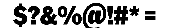 MintGroteskDisplay CondensedBlack Font OTHER CHARS