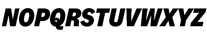 MintGroteskDisplay CondensedBlackItalic Font UPPERCASE
