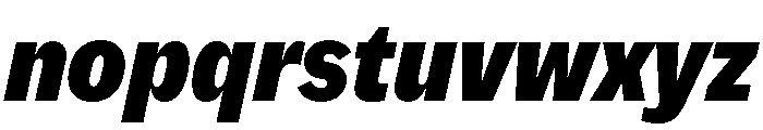 MintGroteskDisplay CondensedBlackItalic Font LOWERCASE