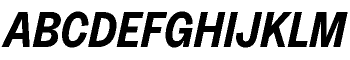 MintGroteskDisplay CondensedBoldItalic Font UPPERCASE
