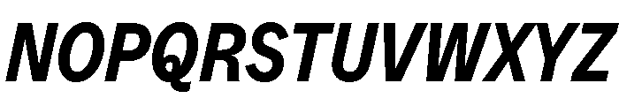MintGroteskDisplay CondensedBoldItalic Font UPPERCASE