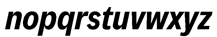 MintGroteskDisplay CondensedBoldItalic Font LOWERCASE