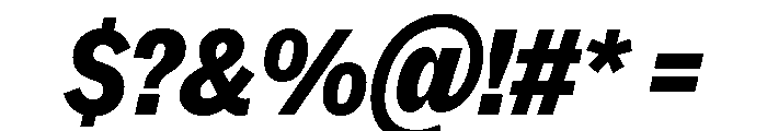 MintGroteskDisplay CondensedExtraBoldItalic Font OTHER CHARS