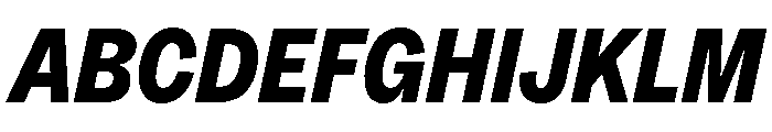 MintGroteskDisplay CondensedExtraBoldItalic Font UPPERCASE
