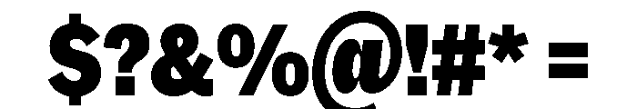 MintGroteskDisplay CondensedHeavy Font OTHER CHARS