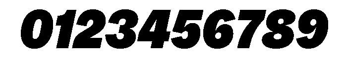 MintGroteskDisplay CondensedHeavyItalic Font OTHER CHARS