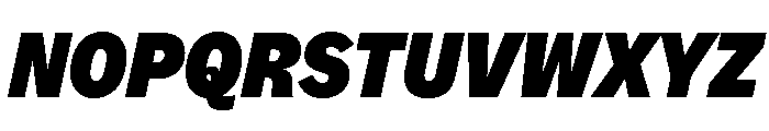 MintGroteskDisplay CondensedHeavyItalic Font UPPERCASE