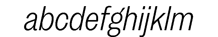 MintGroteskDisplay CondensedLightItalic FONT