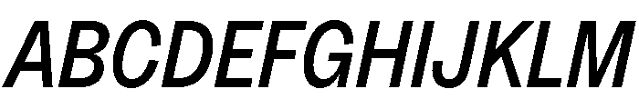 MintGroteskDisplay CondensedMediumItalic Font UPPERCASE