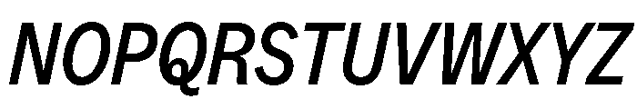MintGroteskDisplay CondensedMediumItalic Font UPPERCASE
