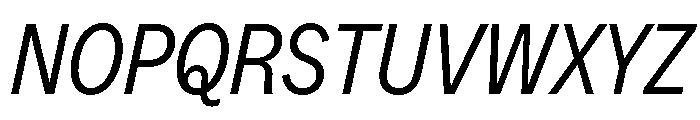 MintGroteskDisplay CondensedRegularItalic Font UPPERCASE