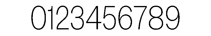 MintGroteskDisplay CondensedThin Font OTHER CHARS
