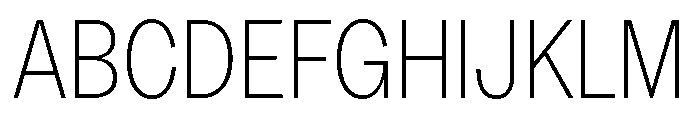 MintGroteskDisplay CondensedThin Font UPPERCASE