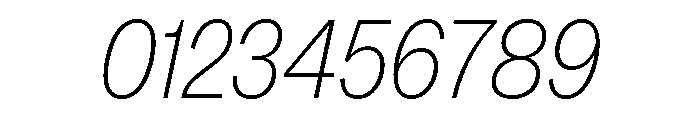 MintGroteskDisplay CondensedThinItalic Font OTHER CHARS