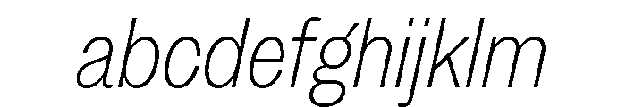 MintGroteskDisplay CondensedThinItalic FONT