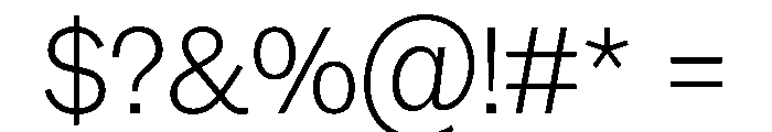 MintGroteskDisplay NarrowLight Font OTHER CHARS