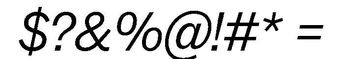 MintGroteskDisplay NarrowRegularItalic Font OTHER CHARS