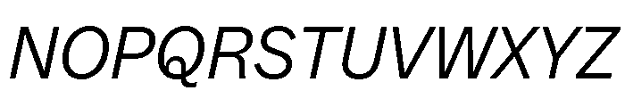 MintGroteskDisplay NarrowRegularItalic Font UPPERCASE