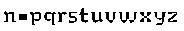 Minuscule2 Regular Font LOWERCASE