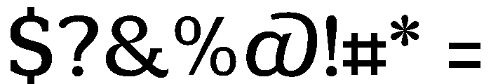 Minuscule4 Regular Font OTHER CHARS